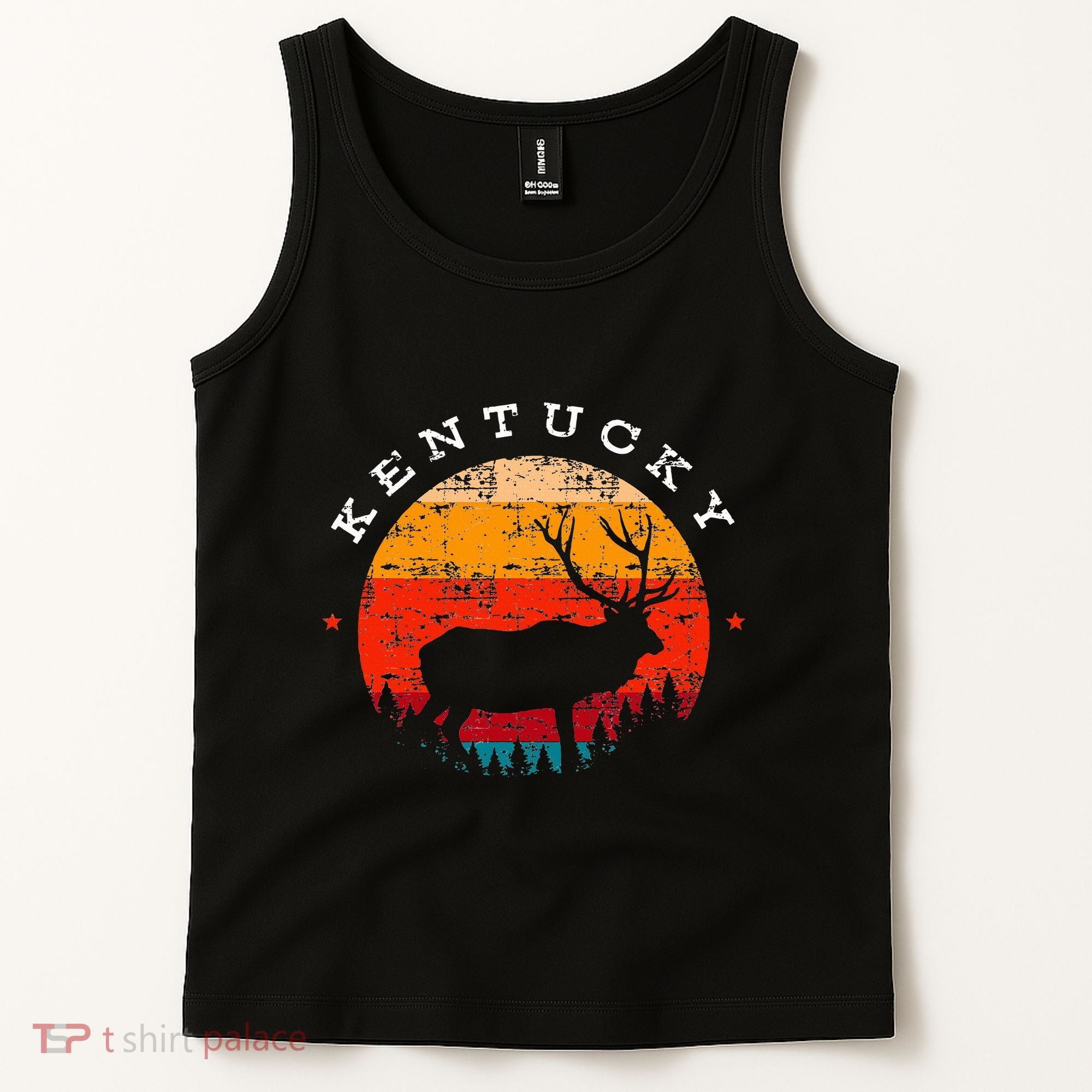 Elk Hunting Kentucky Souvenir Hunting Deer Tank Top