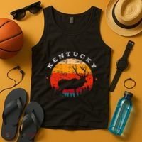 Elk Hunting Kentucky Souvenir Hunting Deer Tank Top thumb 4