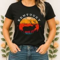 Elk Hunting Kentucky Souvenir Hunting Deer Women's T-Shirt thumb 2