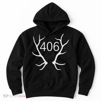 Elk Hunting Montana 406 Apparel Hoodie