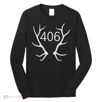 Elk Hunting Montana 406 Apparel Long Sleeve Shirt