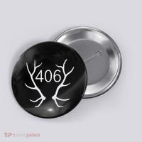 Elk Hunting Montana 406 Apparel Button thumb 0