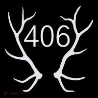 Elk Hunting Montana 406 Apparel Button thumb 1