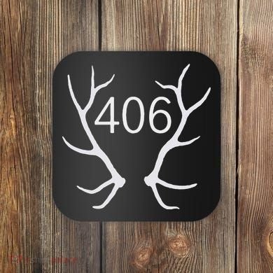 Elk Hunting Montana 406 Apparel Coaster