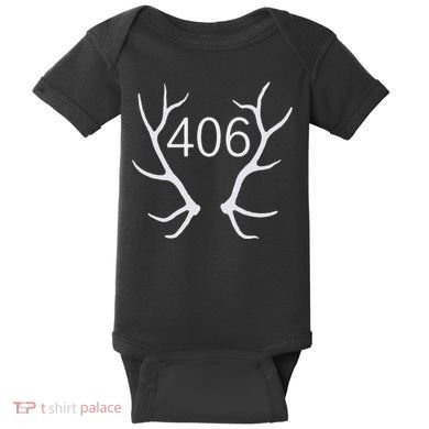 Elk Hunting Montana 406 Apparel Baby Bodysuit