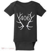 Elk Hunting Montana 406 Apparel Baby Bodysuit thumb 0