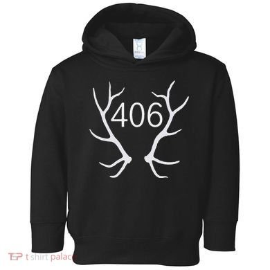 Elk Hunting Montana 406 Apparel Toddler Hoodie