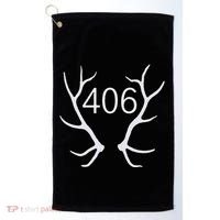 Elk Hunting Montana 406 Apparel Golf Towel thumb 0