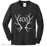 Elk Hunting Montana 406 Apparel Kids Long Sleeve Shirt thumb 0