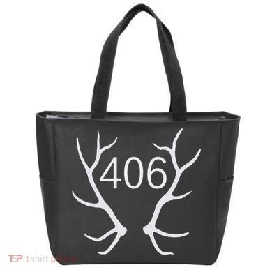 Elk Hunting Montana 406 Apparel Tote Bag