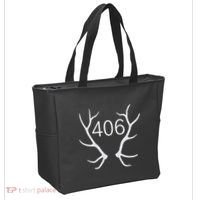 Elk Hunting Montana 406 Apparel Tote Bag thumb 2