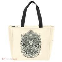 Elephant Head Mandala Tote Bag thumb 0