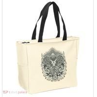 Elephant Head Mandala Tote Bag thumb 2