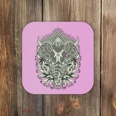 Elephant Head Mandala Coaster