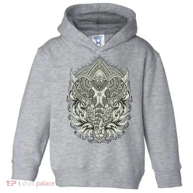 Elephant Head Mandala Toddler Hoodie