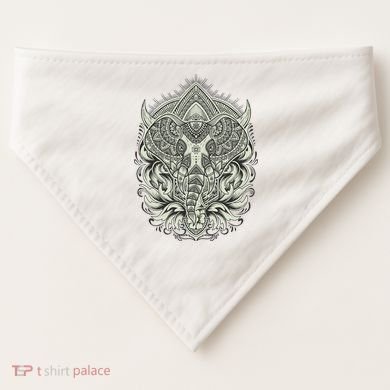 Elephant Head Mandala USA-Made Doggie Bandana