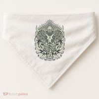 Elephant Head Mandala USA-Made Doggie Bandana thumb 0