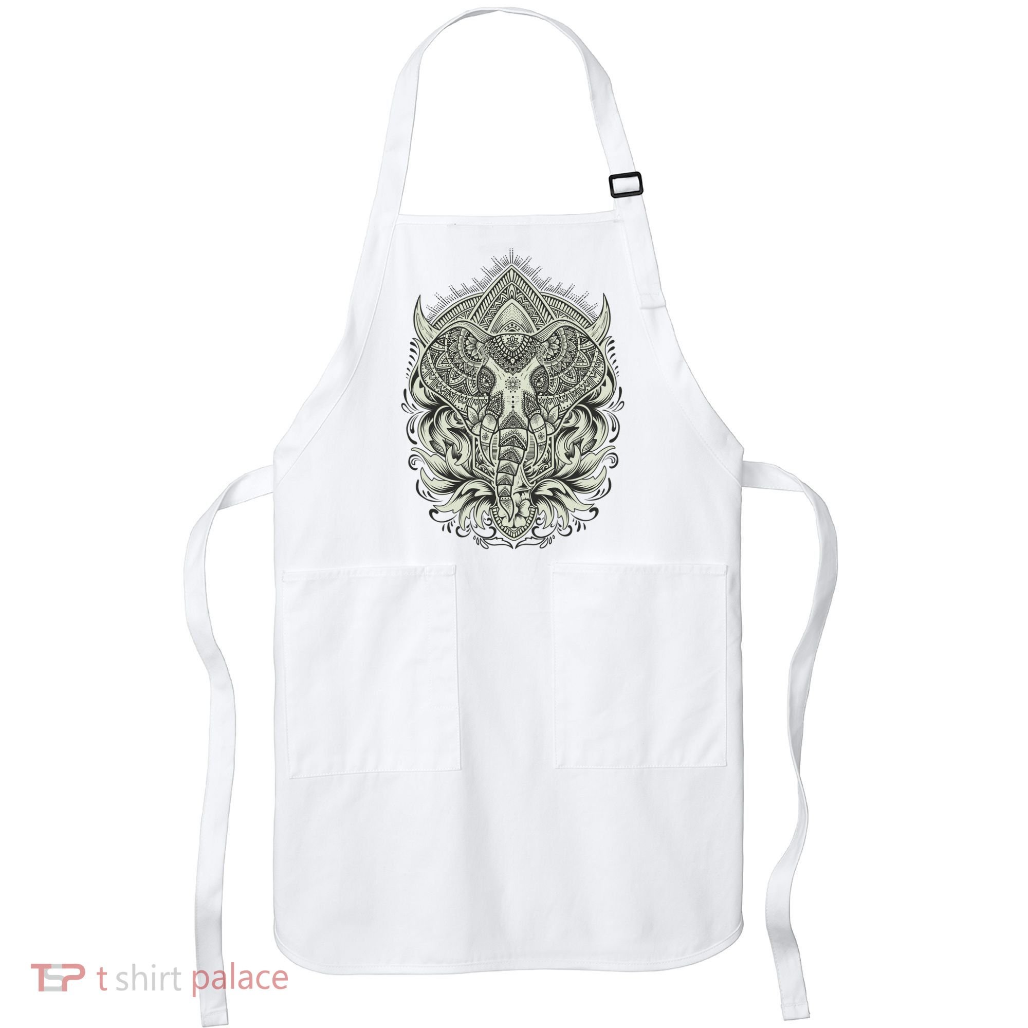 Elephant Head Mandala Apron