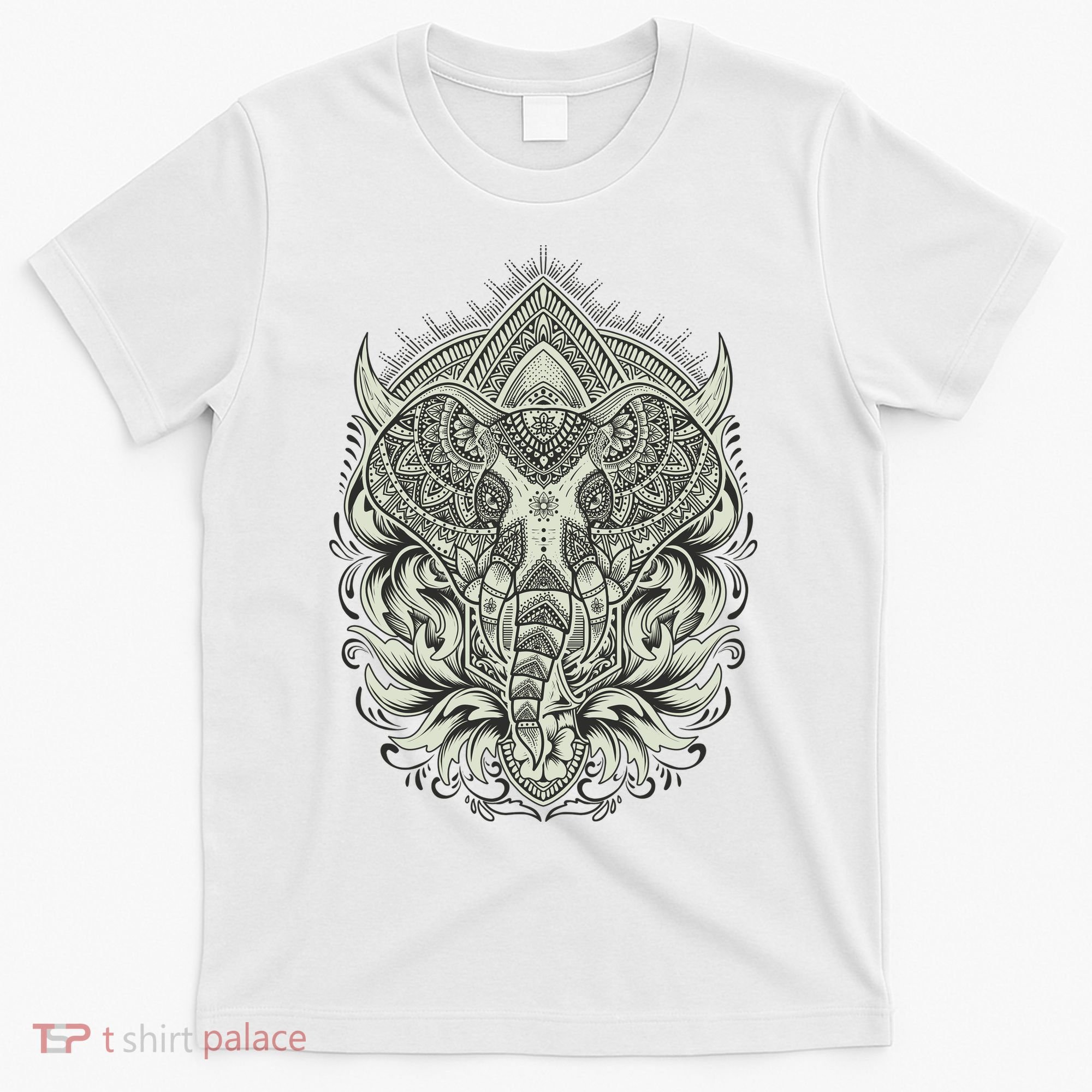 Elephant Head Mandala T-Shirt