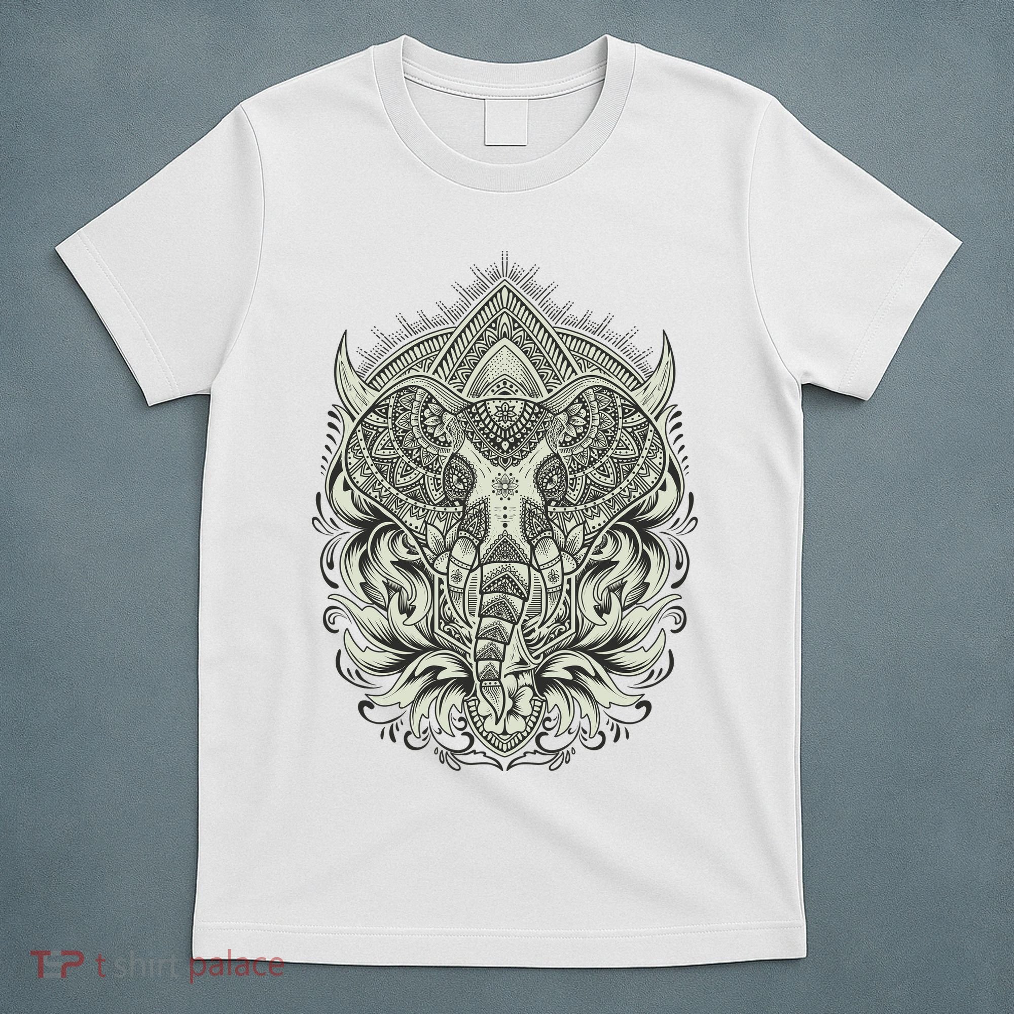 Elephant Head Mandala T-Shirt