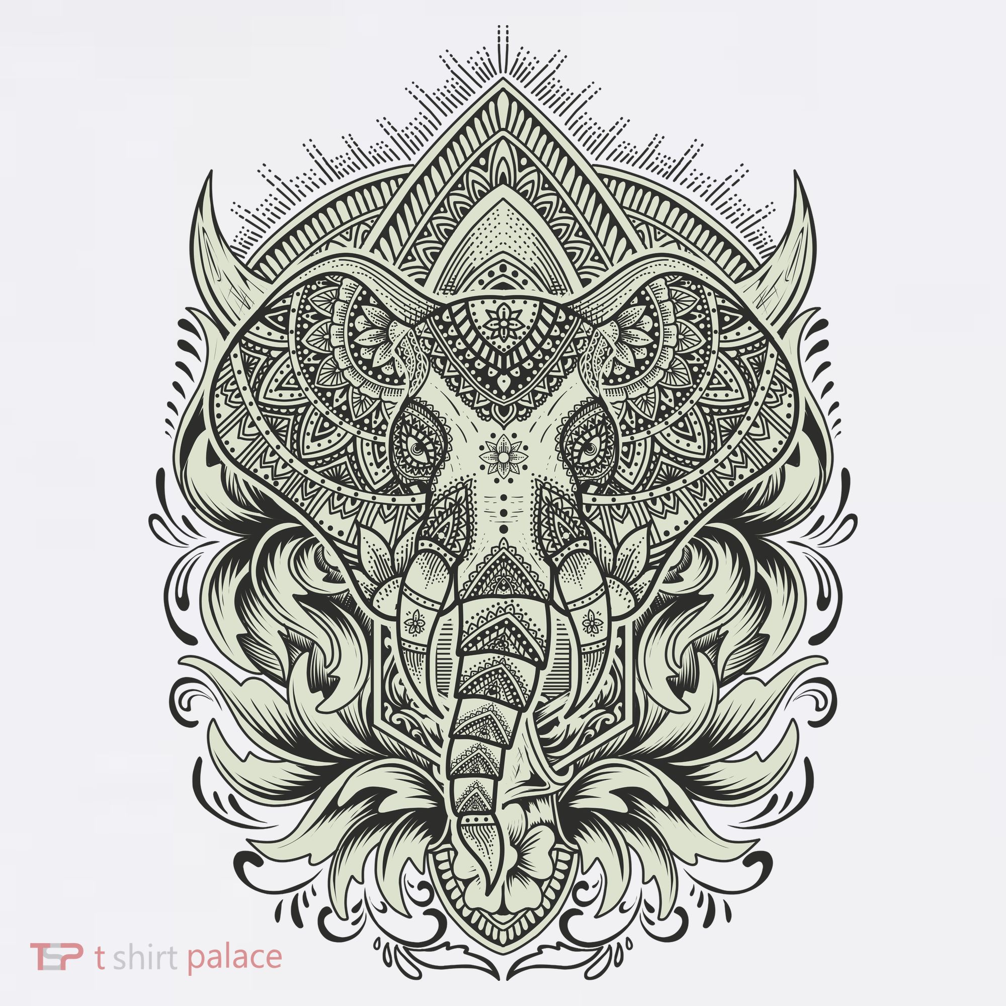 Elephant Head Mandala Bucket Hat