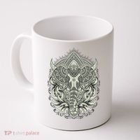 Elephant Head Mandala Coffee Mug thumb 0