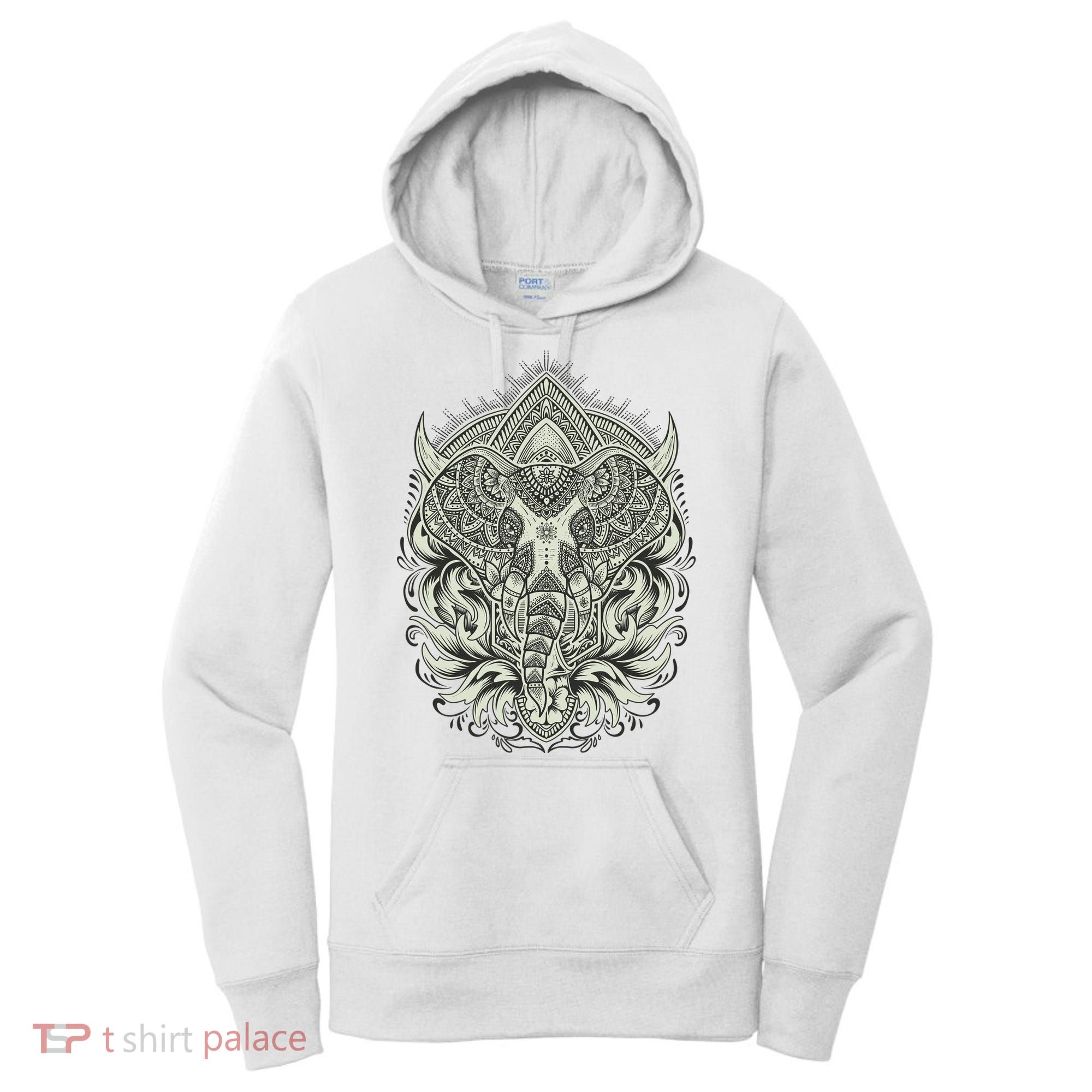 Elephant Head Mandala Women's Hoodie