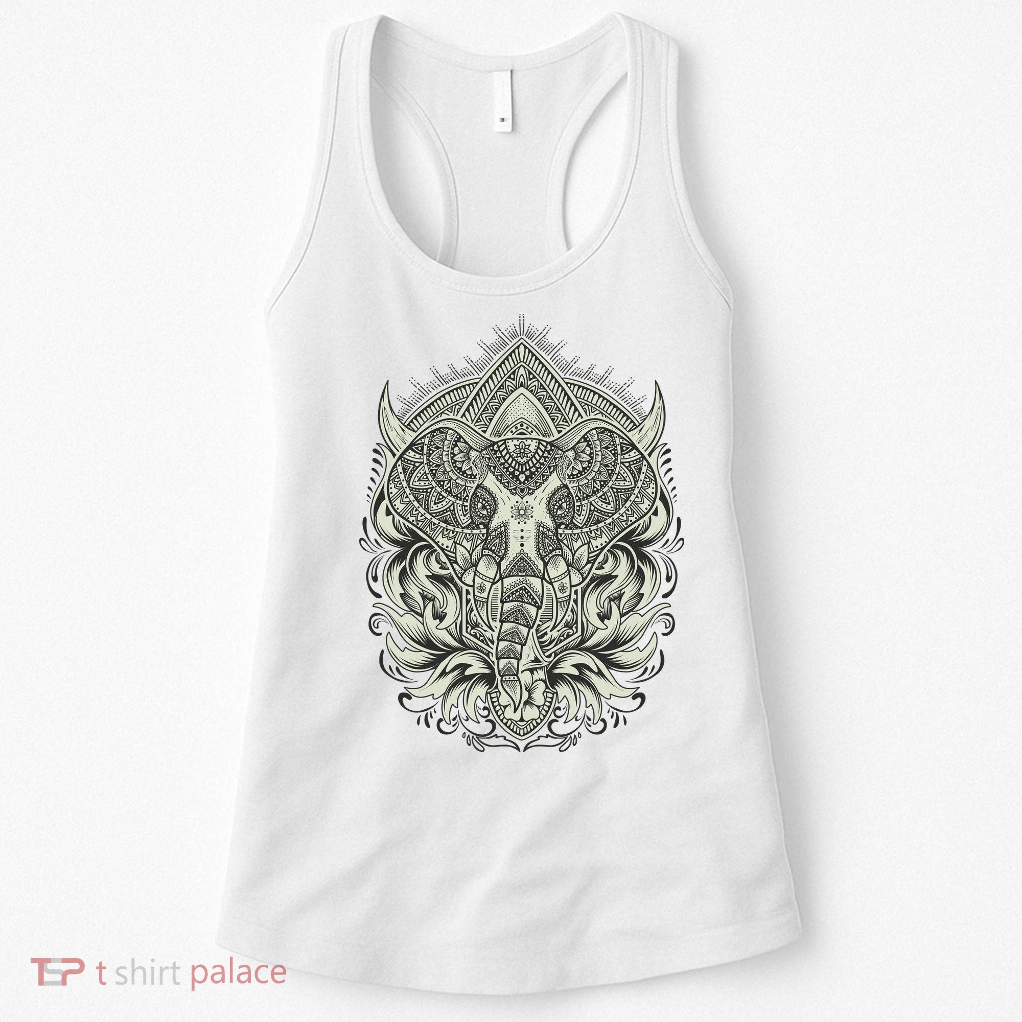 Elephant Head Mandala Women's Tank Top