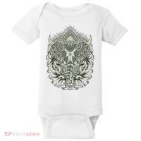 Elephant Head Mandala Baby Bodysuit thumb 0