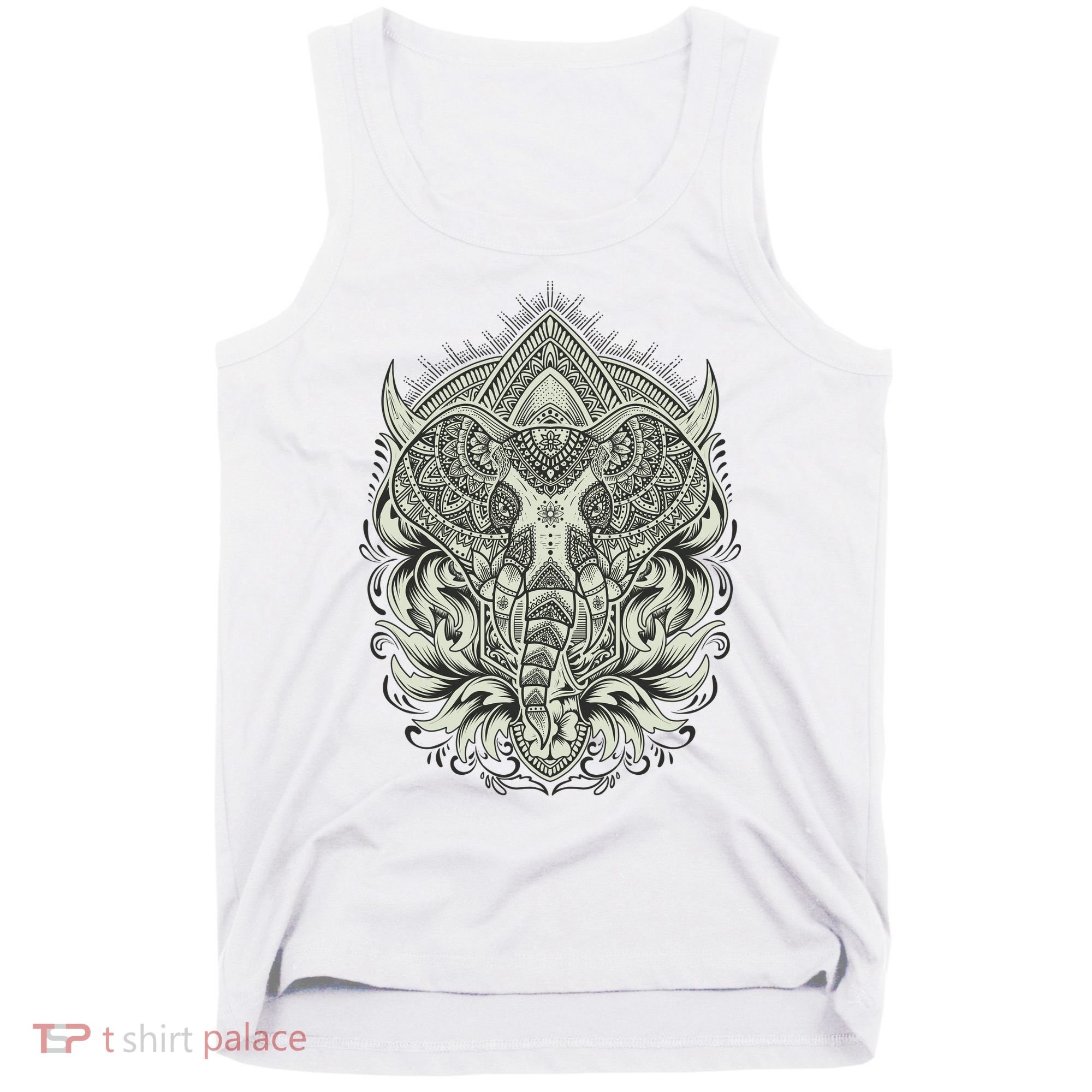 Elephant Head Mandala Tank Top
