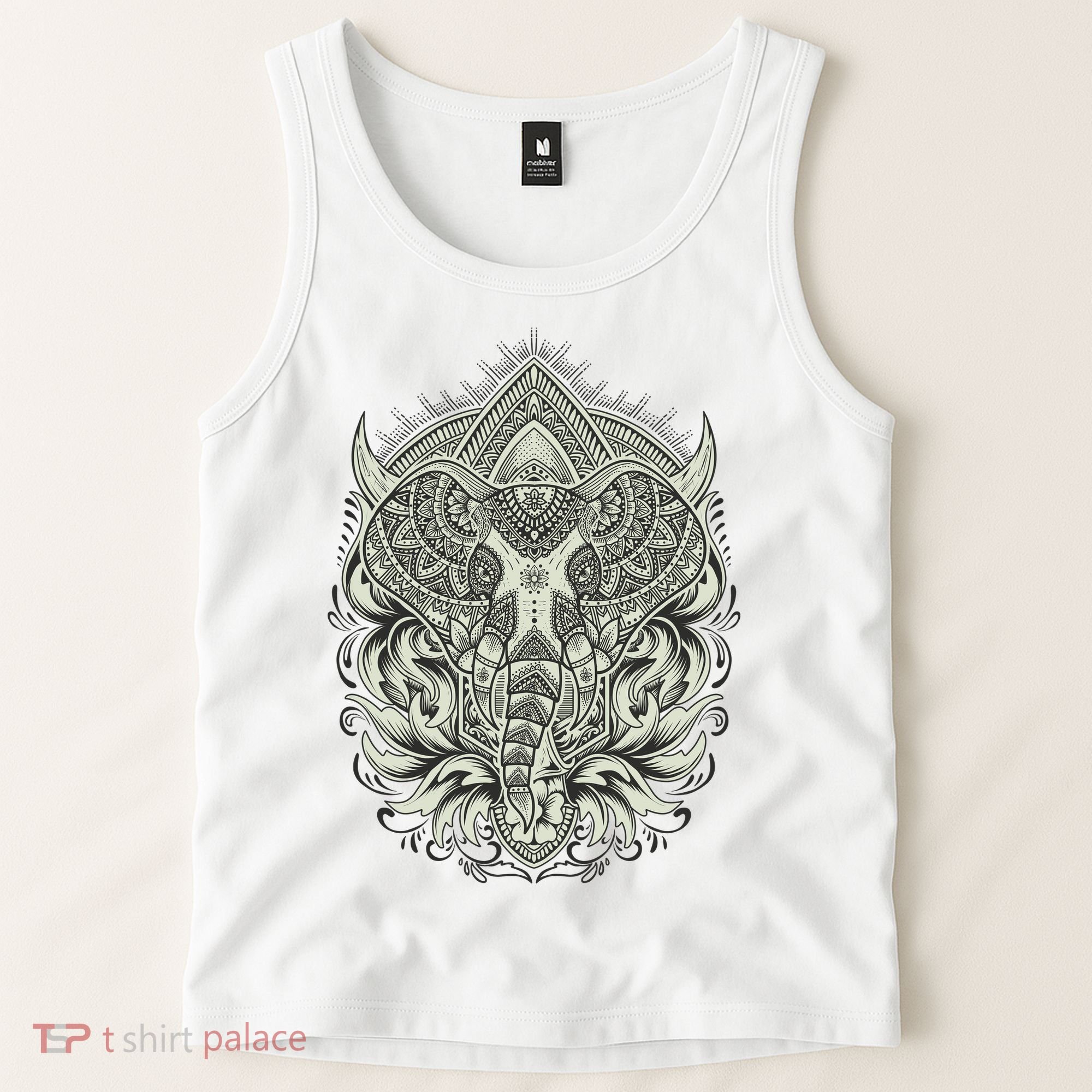 Elephant Head Mandala Tank Top
