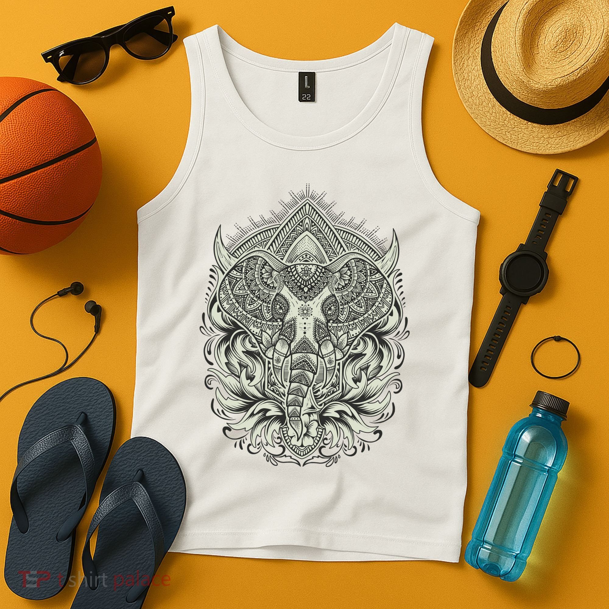 Elephant Head Mandala Tank Top
