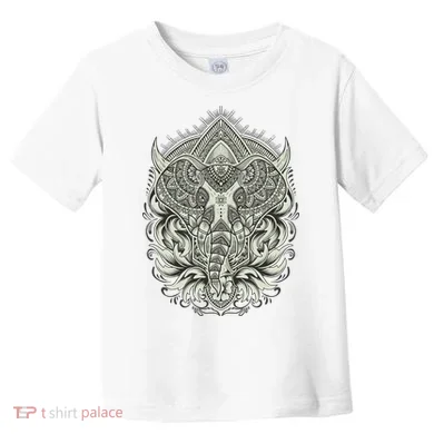 Elephant Head Mandala Toddler T-Shirt