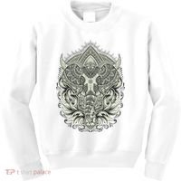 Elephant Head Mandala Kids Sweatshirt thumb 0