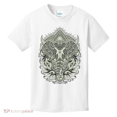 Elephant Head Mandala Kids T-Shirt