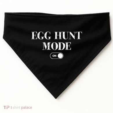 Egg Hunt Mode On Funny Easter USA-Made Doggie Bandana