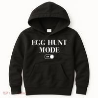 Egg Hunt Mode On Funny Easter Kids Hoodie thumb 0