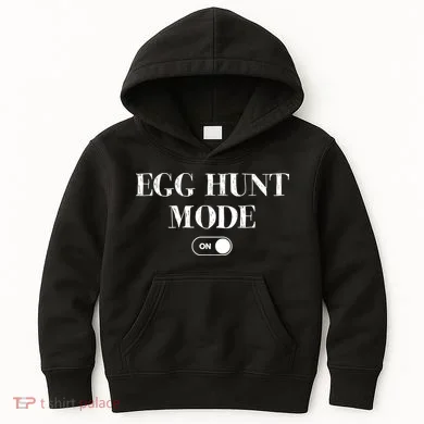 Egg Hunt Mode On Funny Easter Kids Hoodie