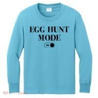 Egg Hunt Mode On Funny Easter Kids Long Sleeve Shirt thumb 0