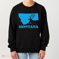 Elk Hunting Montana Deer Elk Hunter Mt State Women's Sweatshirt thumb 0