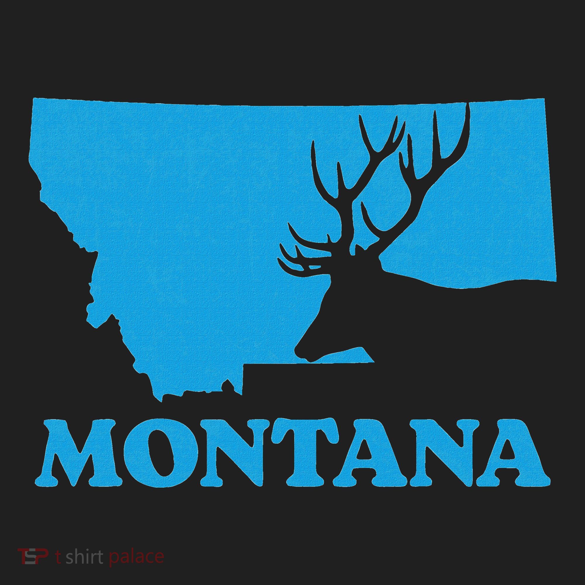 Elk Hunting Montana Deer Elk Hunter Mt State Women's Sweatshirt