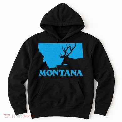 Elk Hunting Montana Deer Elk Hunter Mt State Hoodie