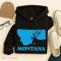 Elk Hunting Montana Deer Elk Hunter Mt State Hoodie thumb 4