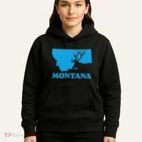 Elk Hunting Montana Deer Elk Hunter Mt State Hoodie thumb 5