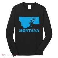 Elk Hunting Montana Deer Elk Hunter Mt State Long Sleeve Shirt thumb 0