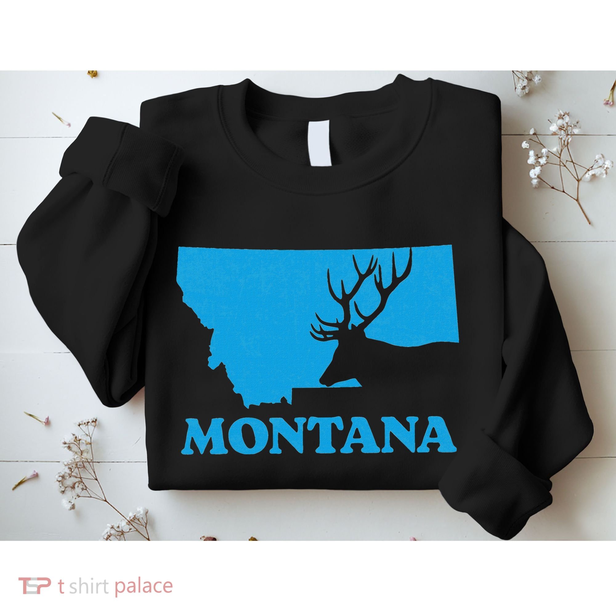 Elk Hunting Montana Deer Elk Hunter Mt State Sweatshirt