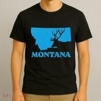 Elk Hunting Montana Deer Elk Hunter Mt State T-Shirt thumb 3