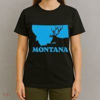 Elk Hunting Montana Deer Elk Hunter Mt State T-Shirt thumb 4
