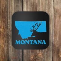 Elk Hunting Montana Deer Elk Hunter Mt State Coaster thumb 0