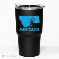 Elk Hunting Montana Deer Elk Hunter Mt State Tumbler thumb 0